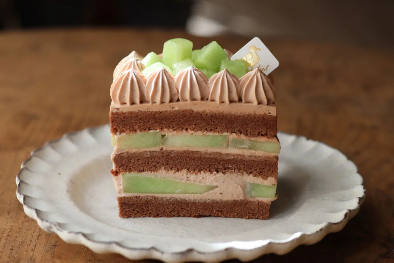 ▲「メロンのショートケーキ」（1296円）