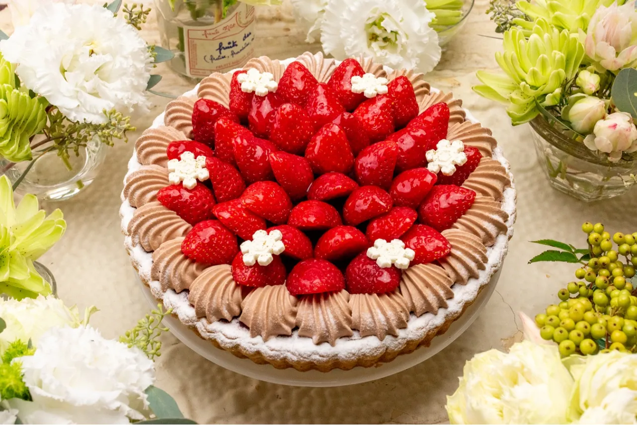 ▲「イチゴとチョコレートクリームのタルト」