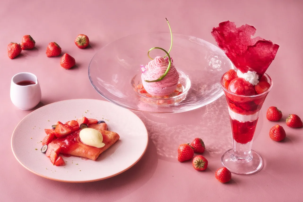 ▲「Strawberry Garden アフタヌーンティースイーツコース」