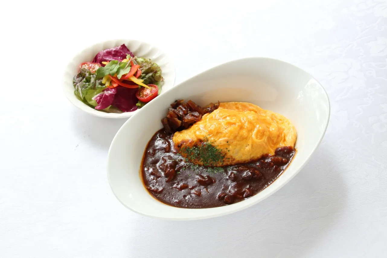 ▲「オムレツライスハヤシソース」(1,450円)