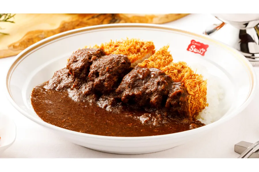 ▲銀座スイス「元祖カツカレー」(1,100円)