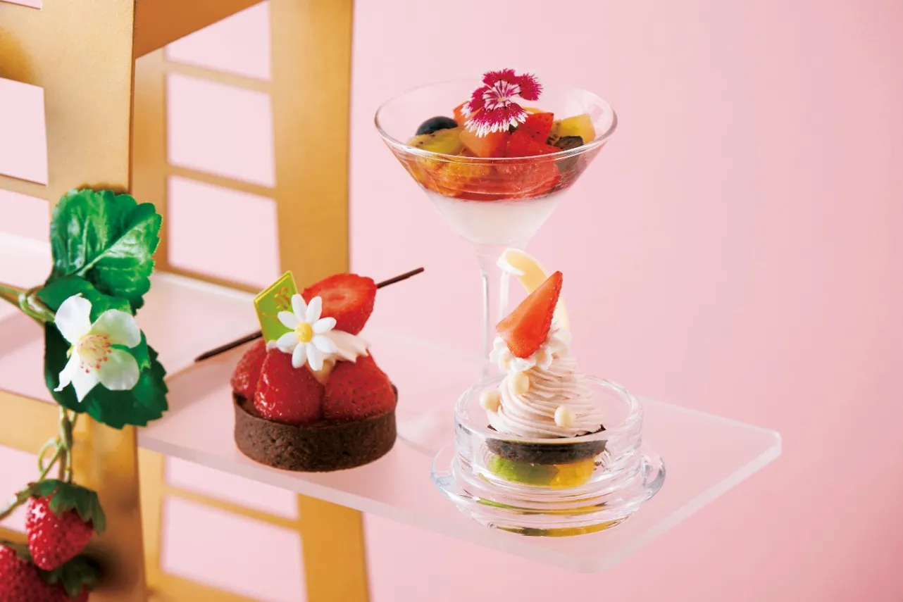 ▲「ランドマークアフタヌーンティー“Strawberry”」