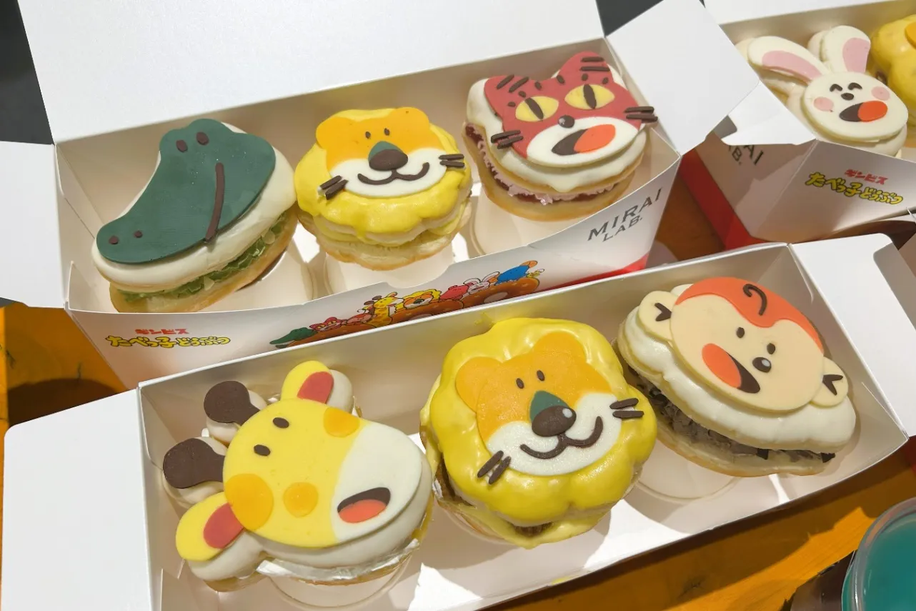 ▲「たべっ子どうぶつ DONUTS」（撮影：レッツエンジョイ東京編集部）©ギンビス