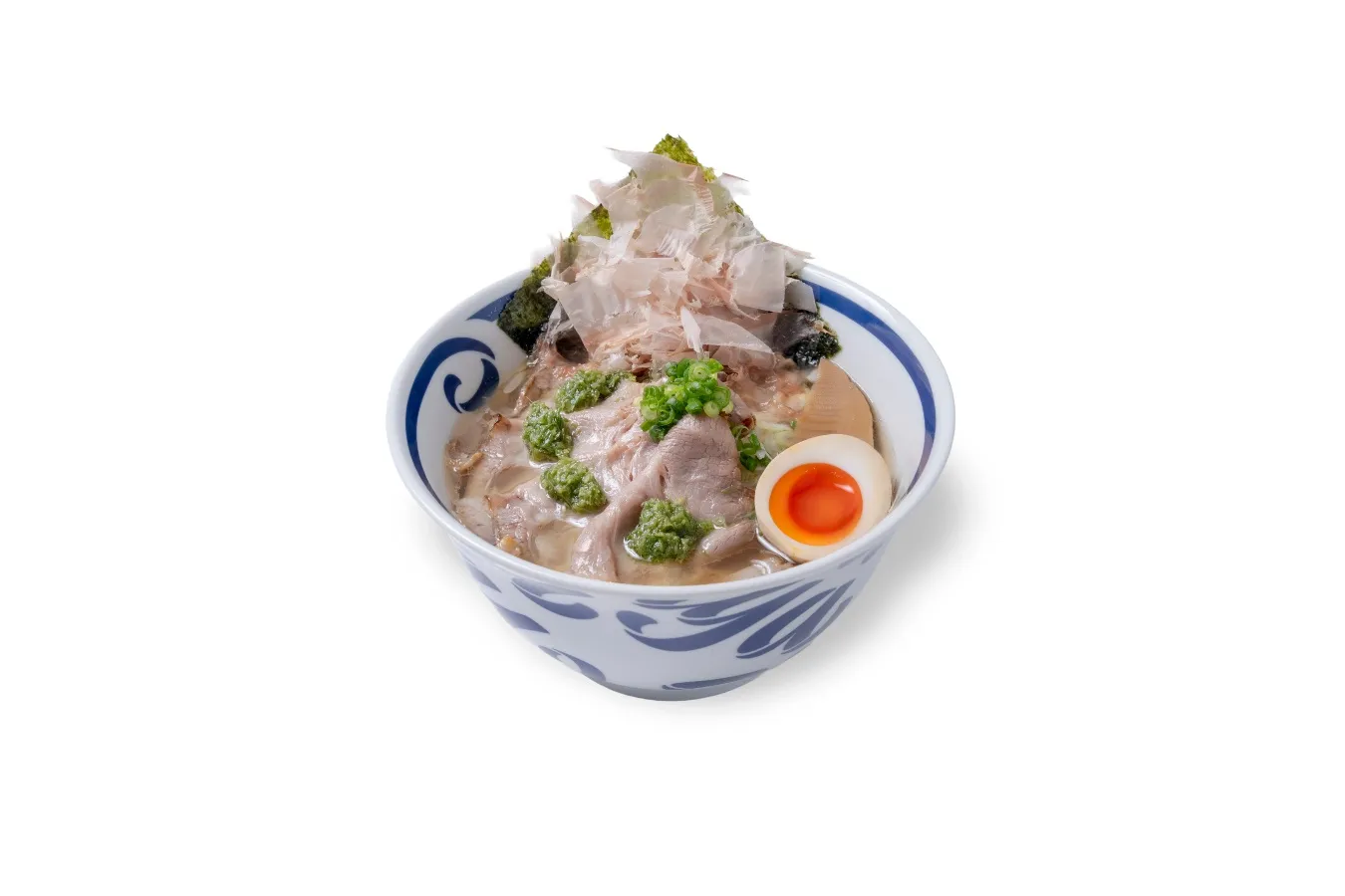 ▲「炙り焼豚 出汁そば（白醤油）」