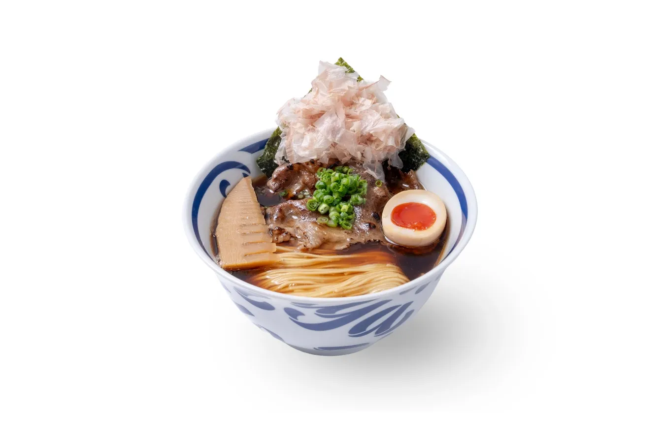 ▲「炙り和牛そば（黒醤油）」