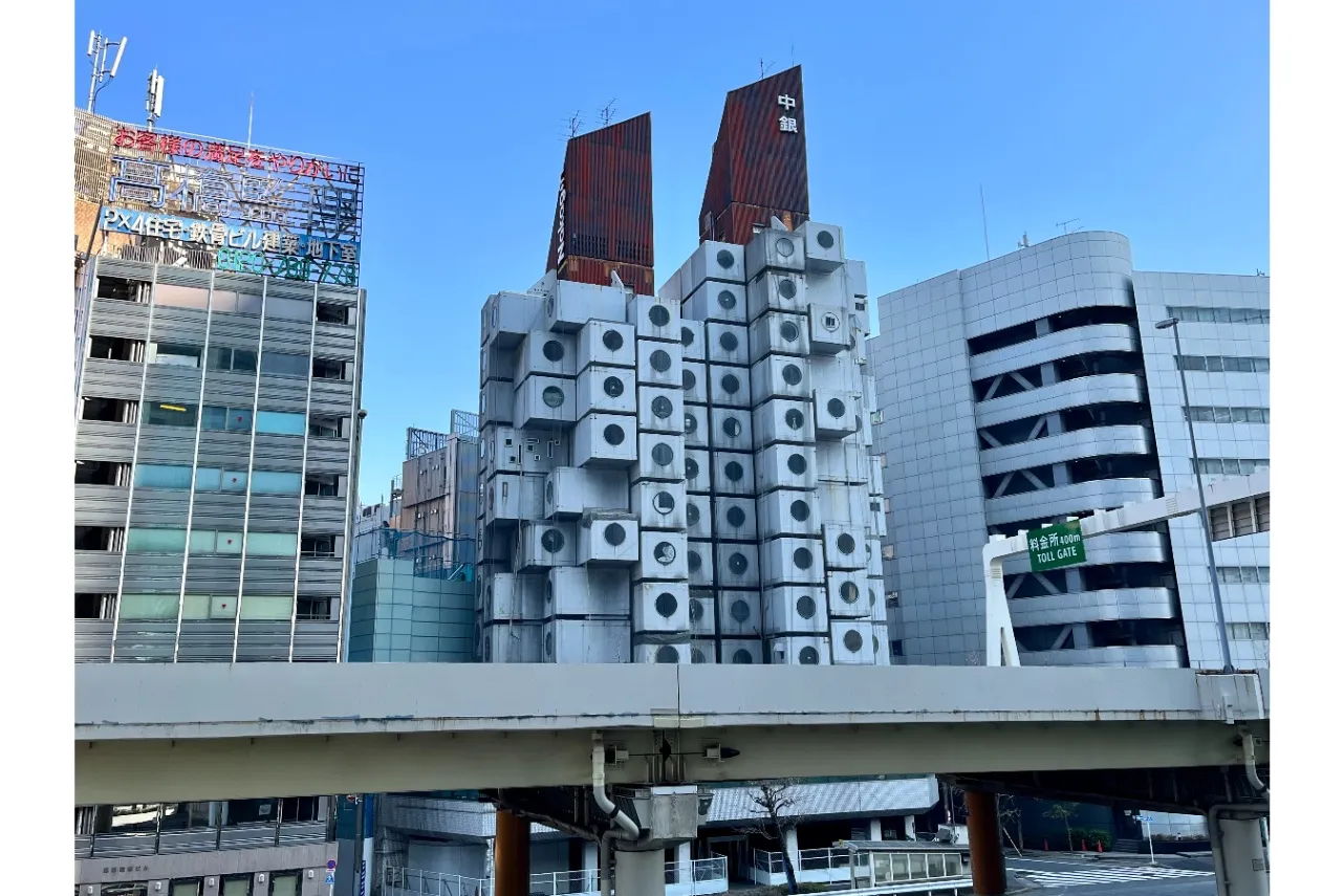 ▲「中銀カプセルタワービル」
画像提供：中銀カプセルタワービル保存・再生プロジェクト