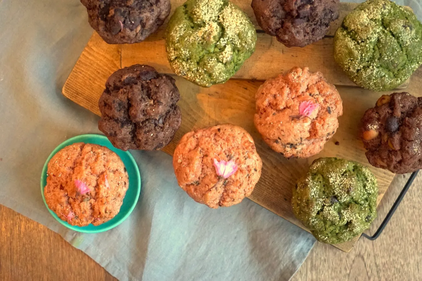 ▲焼きたてのBLOSSOMマフィン