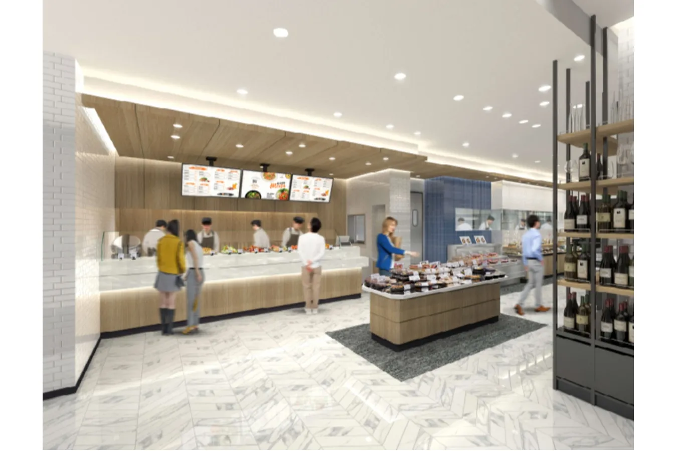 「クイーンズ伊勢丹」の新業態店が浜松町にオープン！コーヒーコーナーやカスタム弁当の販売も_2947926