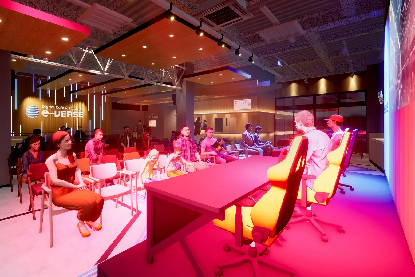 ▲ゲームファンミーティングなどのイベントも開催できる