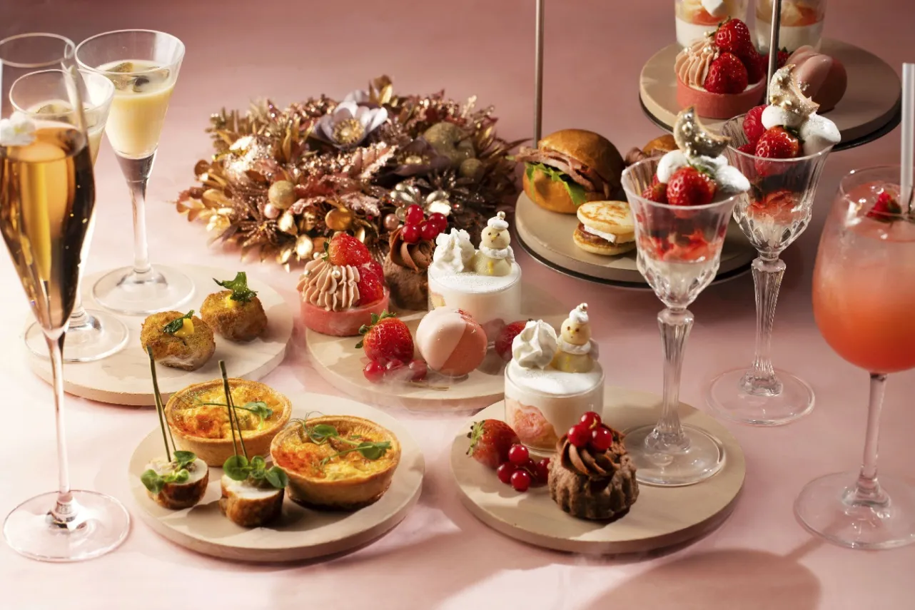 ▲「ピンクゴールド クリスマスアフタムーンティー」