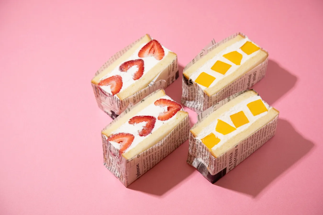 ▲「フルーツサンド」（各1種類ずつ1,500円）