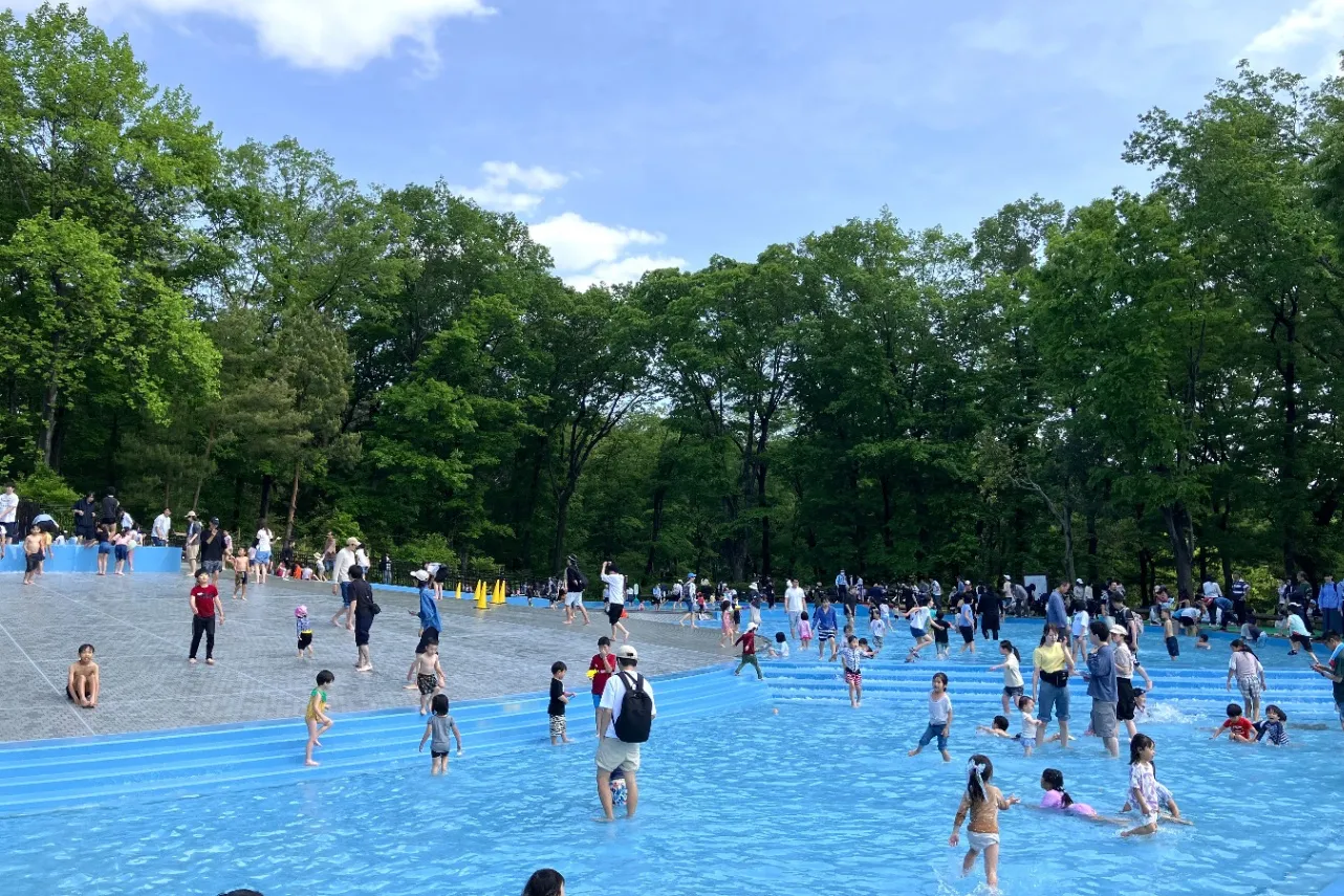 ▲西口 水遊び場