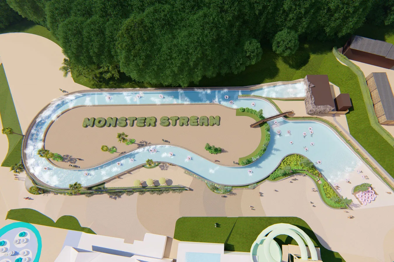 ▲「MONSTER STREAM」の鳥瞰図（画像はイメージ）
