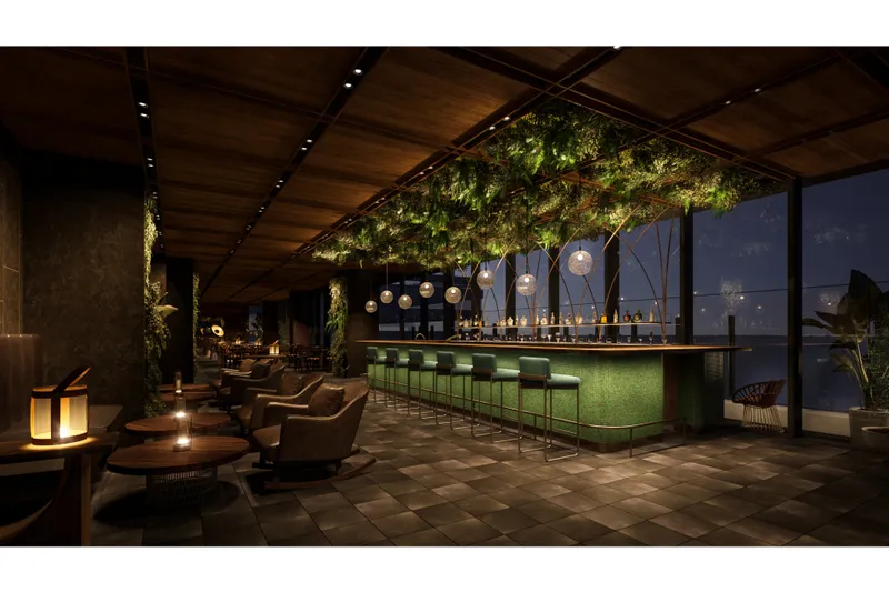 テーマは“森の秘境”「ザ トラベラーズハウス ルーフトップバー」大井町トラックスにオープン