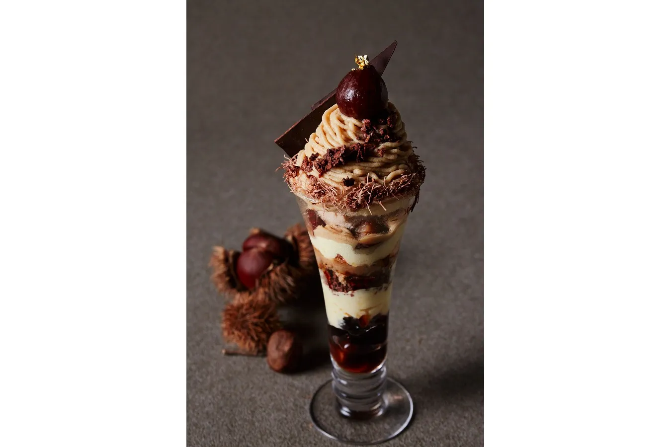 ▲「和栗モンブランパフェ」