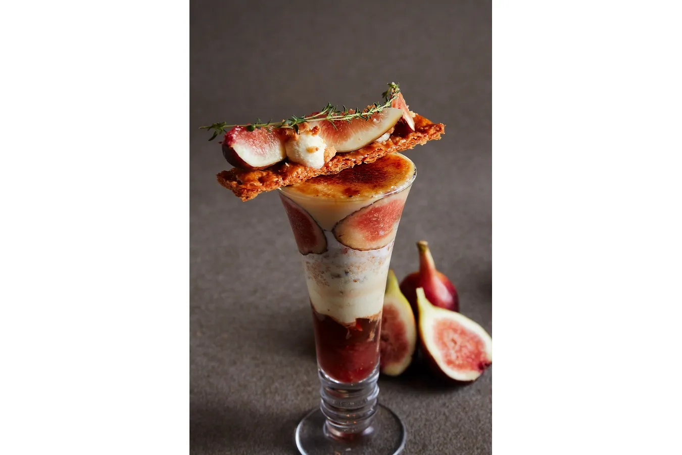 ▲「無花果ブリュレパフェ」