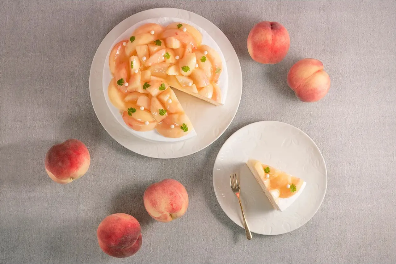 ▲「桃のショートケーキ」