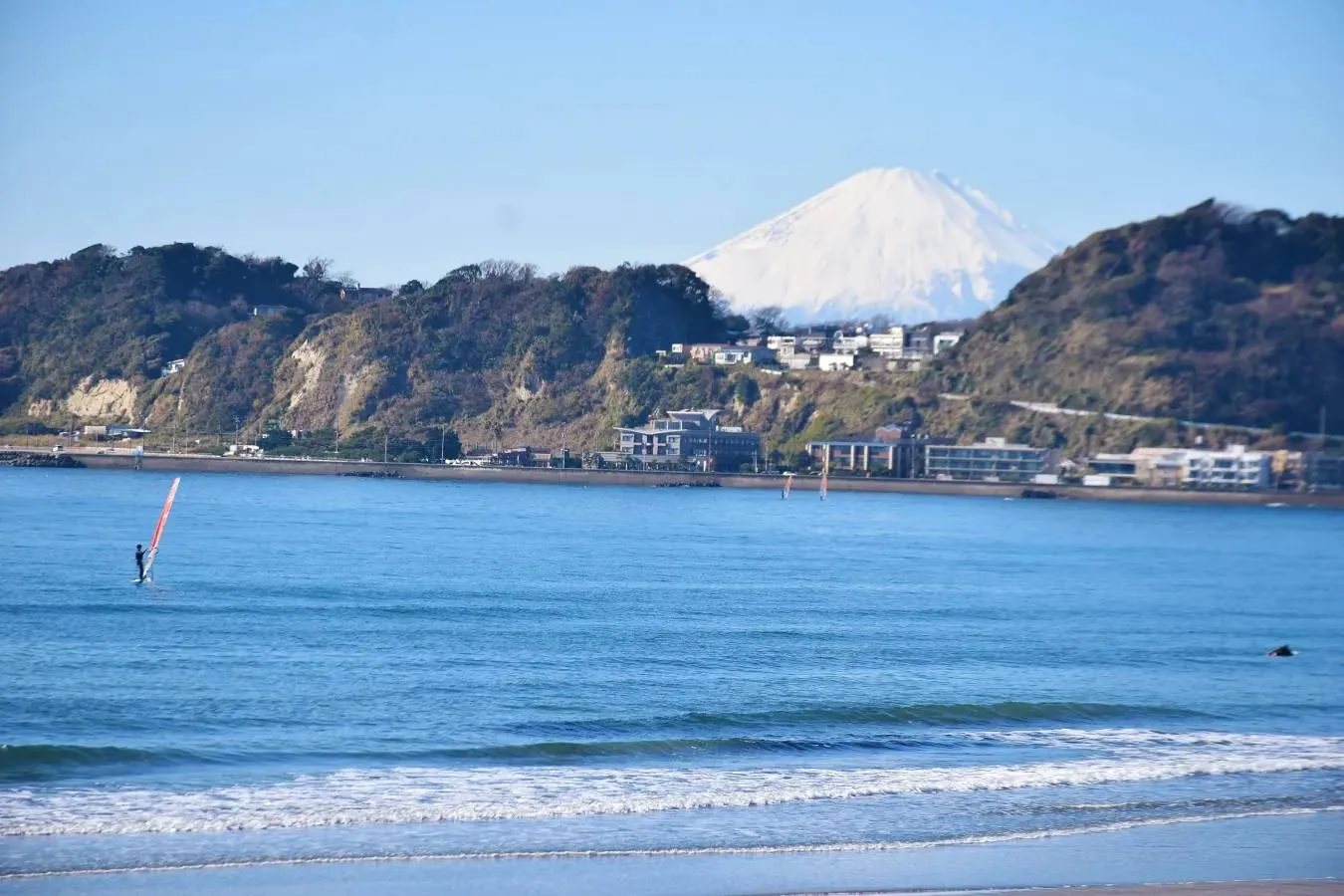 ▲冬の由比ヶ浜