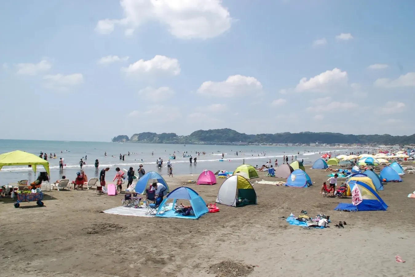 ▲夏の材木座海岸
