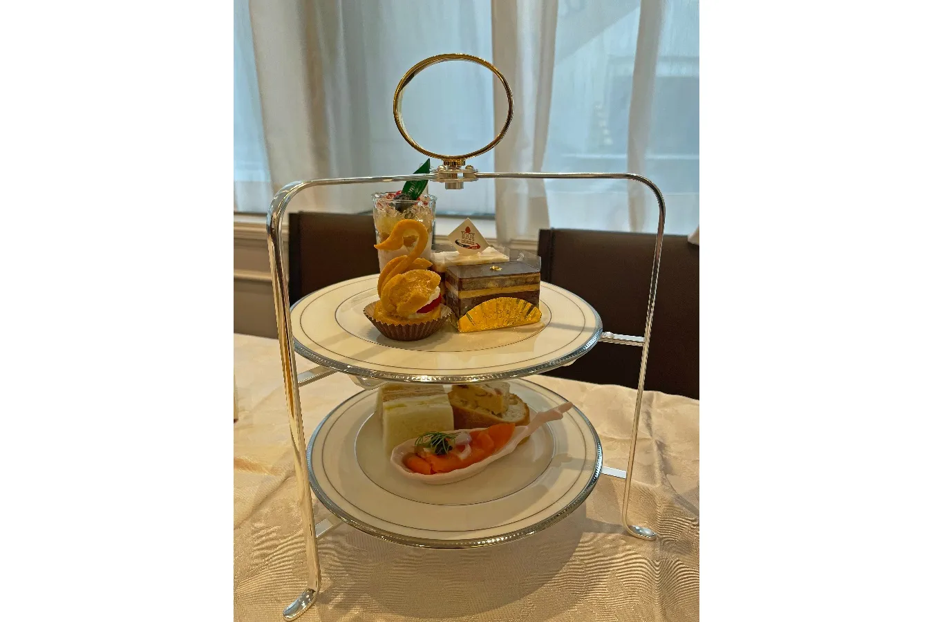 ▲「アフタヌーンティーセット」（2段）※編集部撮影