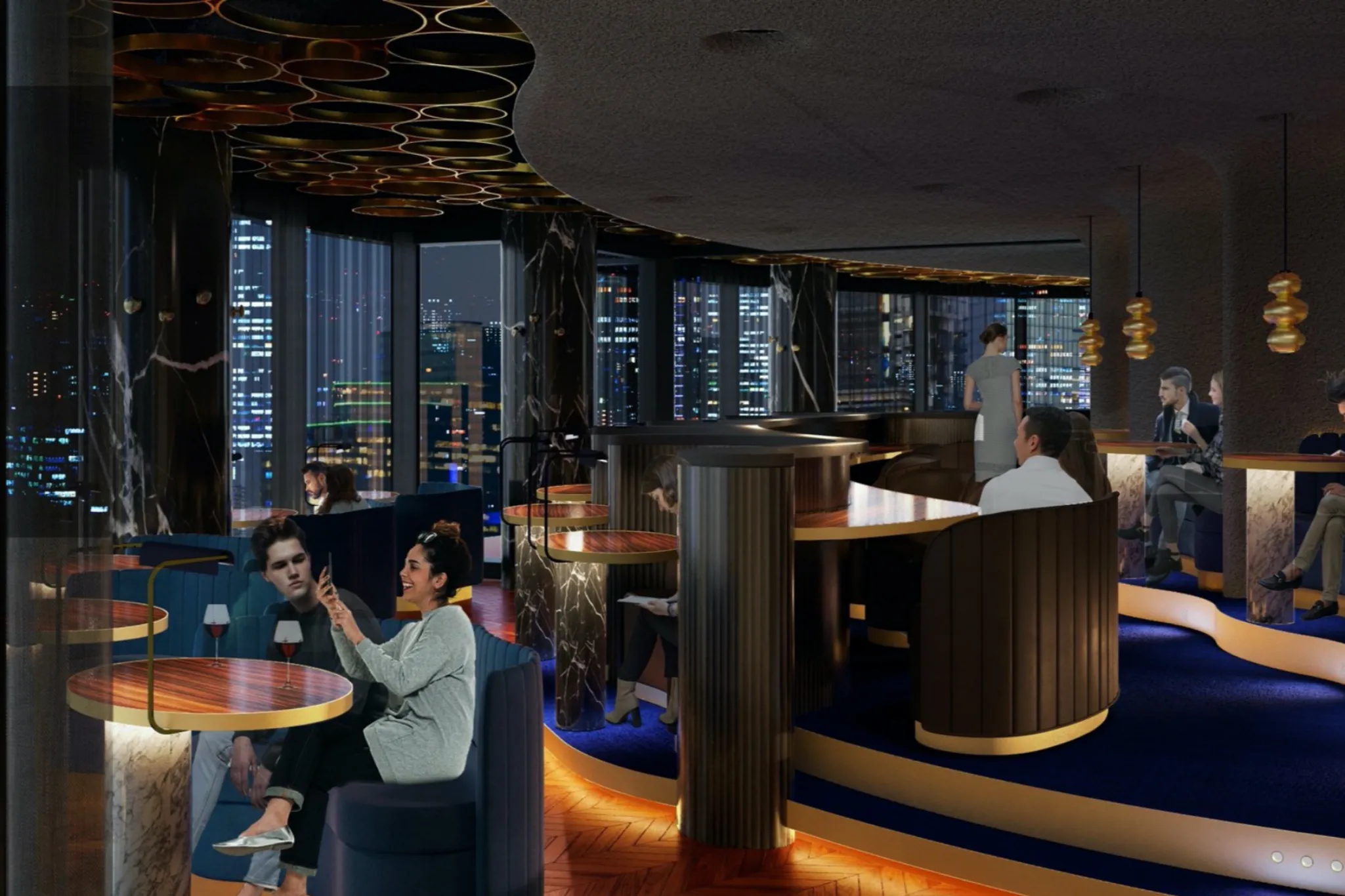 全席カップルシート！デートにピッタリなパノラマ夜景レストラン「渋谷ブルーバード」オープン