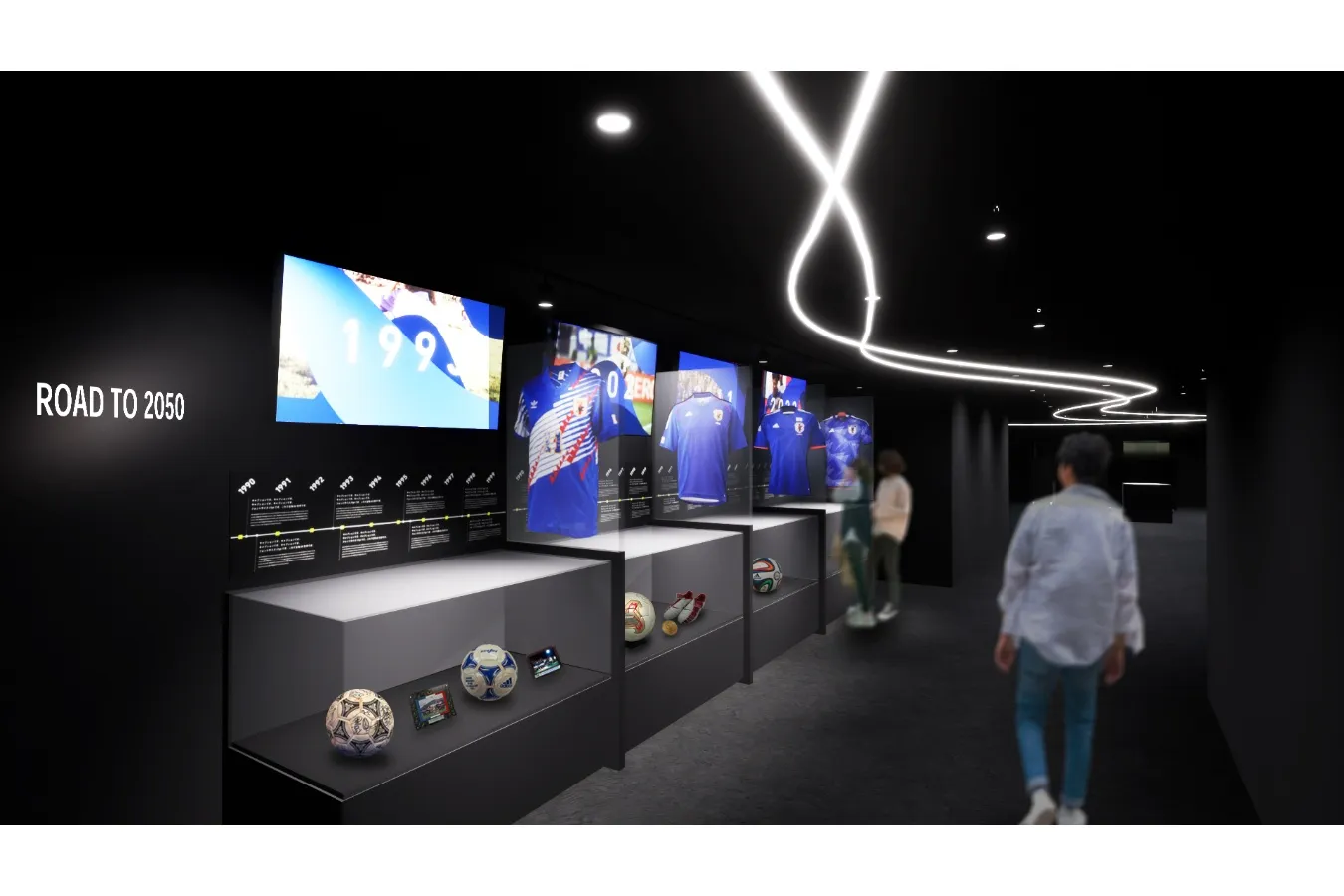 ▲「ROAD TO 2050」 映像アーカイブ＆展示スペース