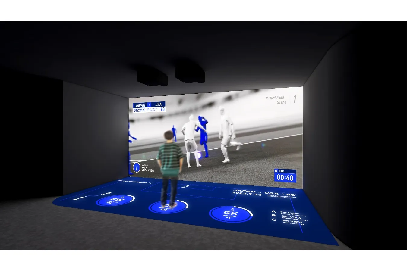 ▲「VIRTUAL FIELD」 リアルスケールの体験型コンテンツ