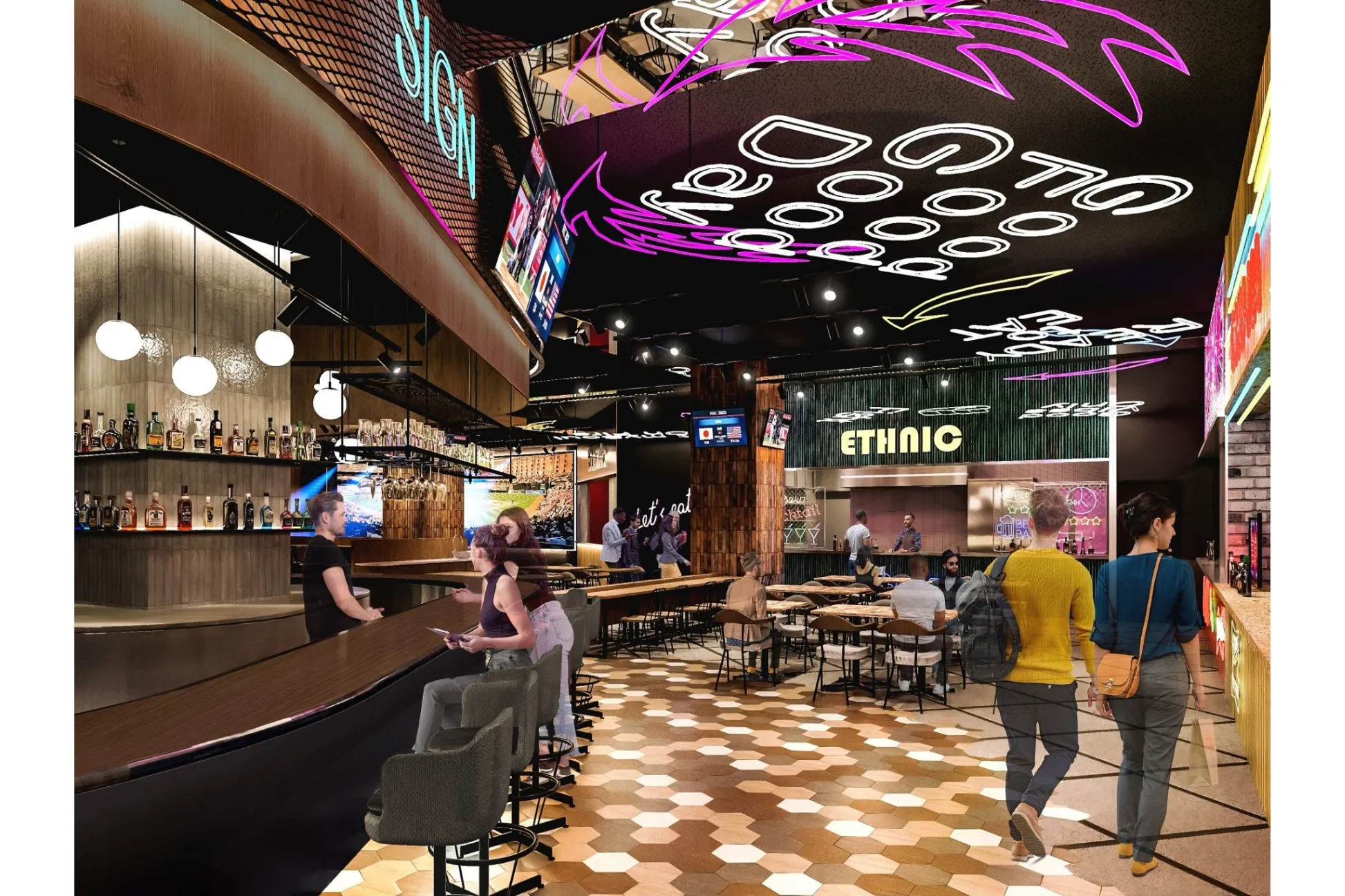 【東京ドームシティ】フードホール「FOOD STADIUM TOKYO」誕生、11店舗が集結！