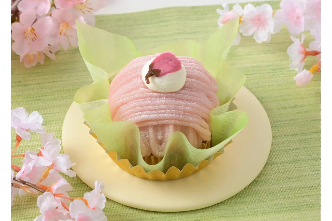 ▲「さくらと抹茶のモンブラン」