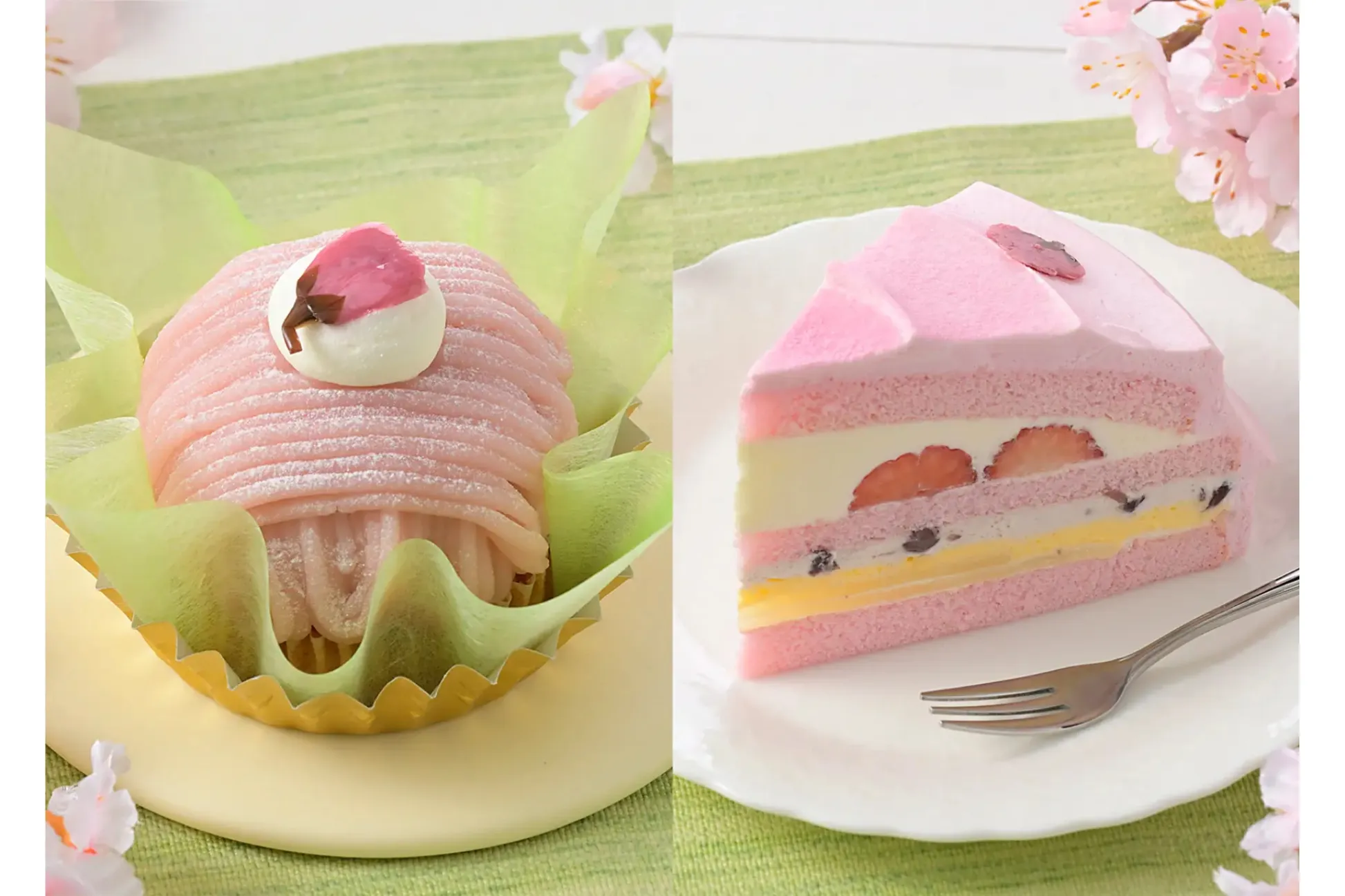 和テイストが楽しめる桜スイーツ2種！「銀座コージーコーナー」より登場