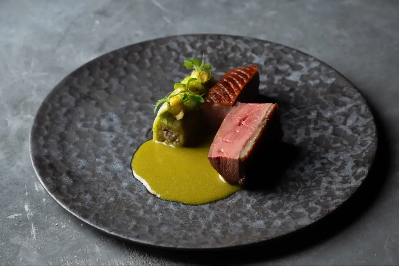 ▲「GAENG KHIAO WAAN PED （鴨胸肉のグリーンカレーソース）」（3,795円）