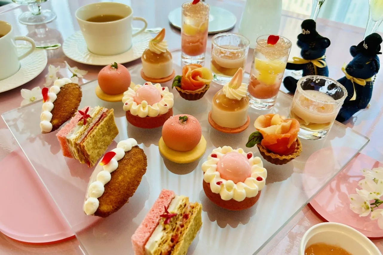 ▲「ピーチアフタヌーンティー “フレッシュ・モーメント”」（撮影：レッツエンジョイ東京編集部）