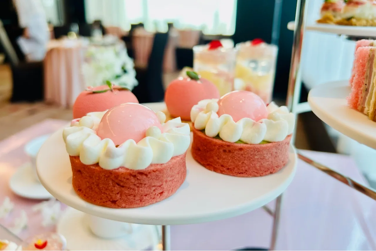 ▲「ピスタチオガナッシュ　ココナッツムース」（撮影：レッツエンジョイ東京編集部）