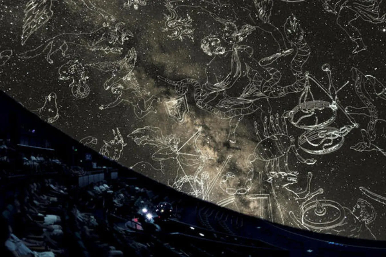 ▲プラネタリウム投影中の様子_(C)GOTO