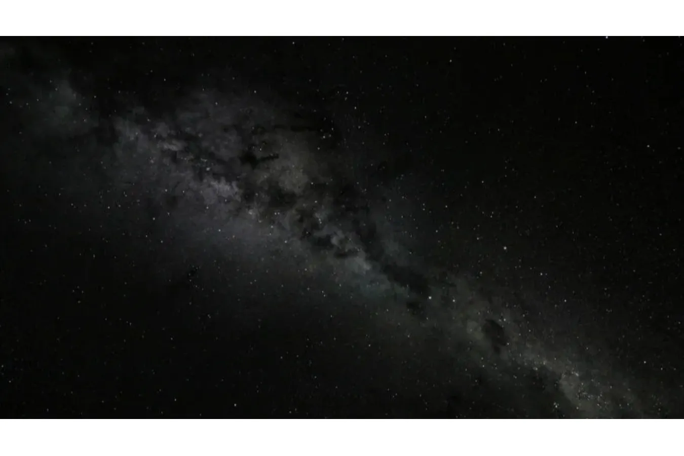 ▲美しい星空と天の川