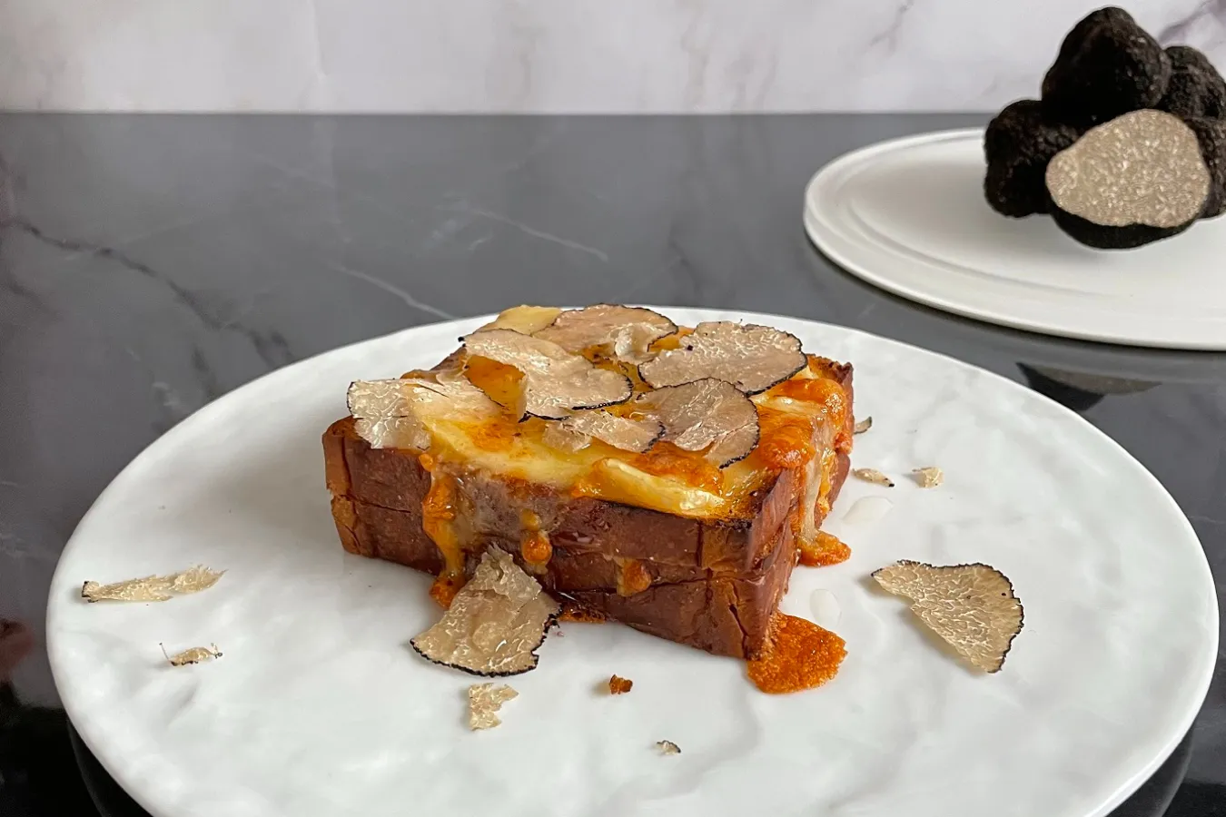 ▲「TRUFFLE CROQUE MONSIEUR（トリュフ クロックムッシュ）」