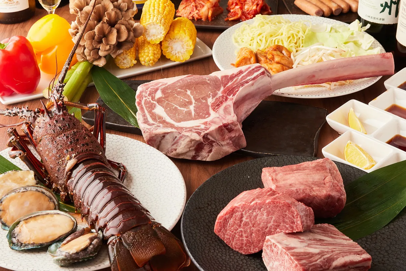 ▲「BBQ豪華セット」（7,000円/人）