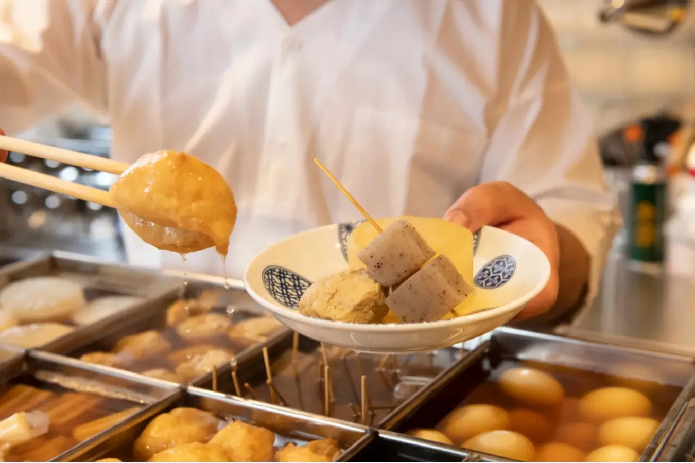 ▲焼きあご出汁のおでん