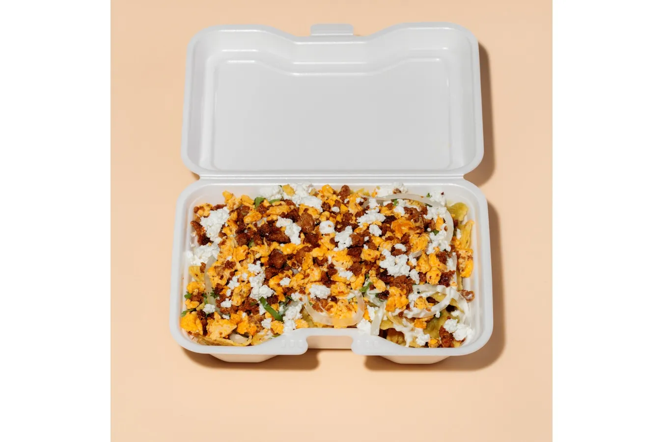 ▲「Chilaquiles con Huevo y Chorizo（炒り卵&チョリソ）」