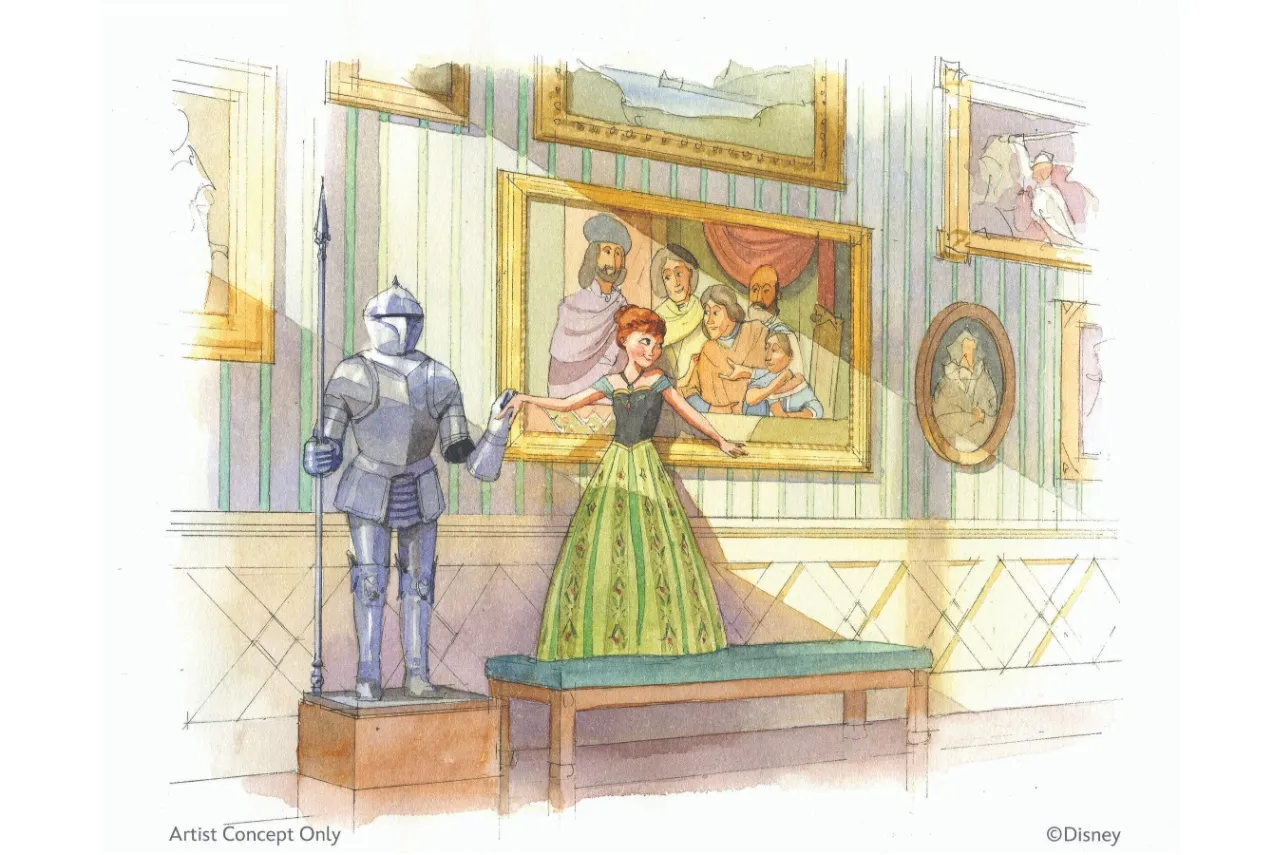 ▲「アナとエルサのフローズンジャーニー」の内観　※イメージ ©Disney