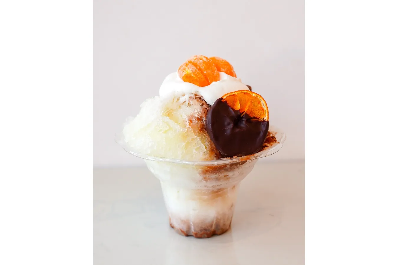 ▲茶菓子屋コンチェ「品種茶『香寿』と柚子みかん＆自家製チョコレート」