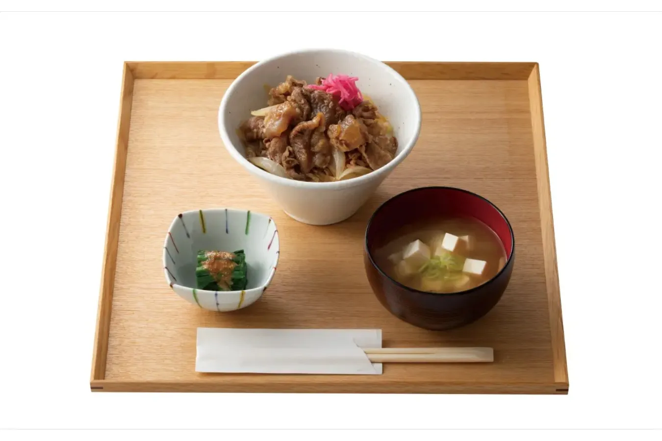 ▲おでんだしの牛丼