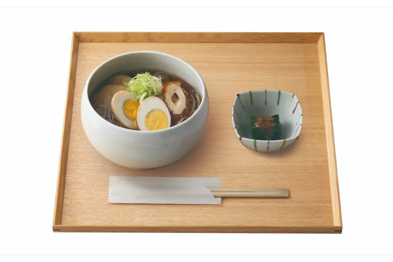 ▲おでんのだし蕎麦