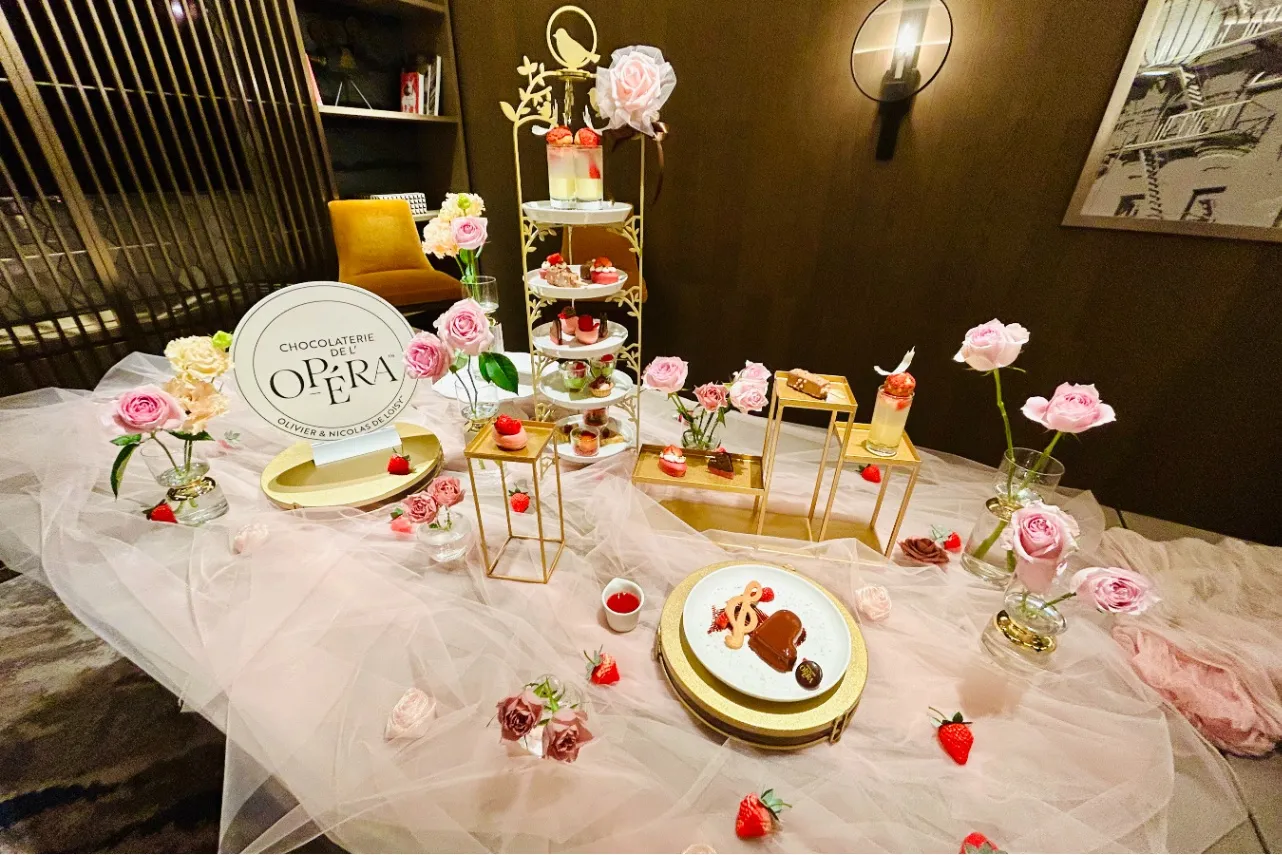 ▲「ストロベリー＆ショコラアフタヌーンティー」（撮影：レッツエンジョイ東京編集部）