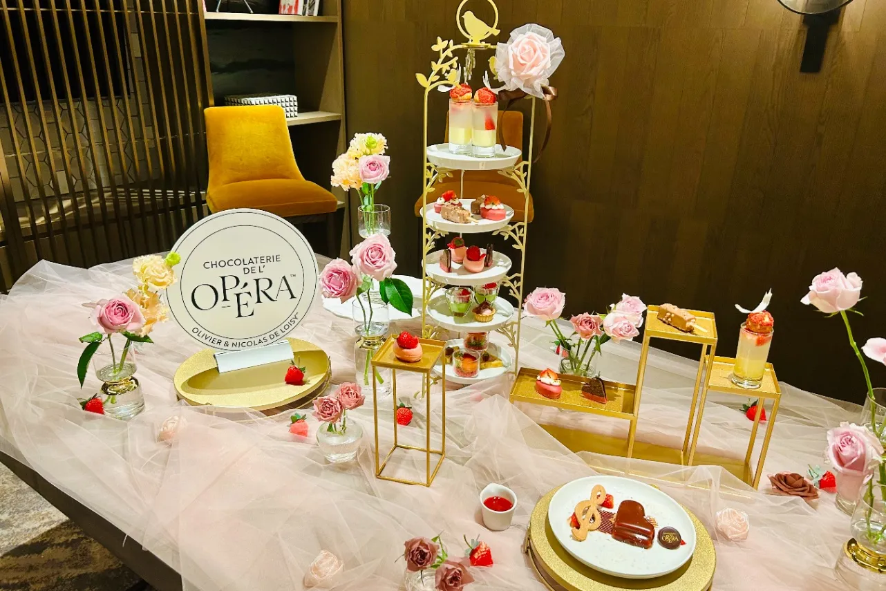 ▲「ストロベリー＆ショコラアフタヌーンティー」（撮影：レッツエンジョイ東京編集部）