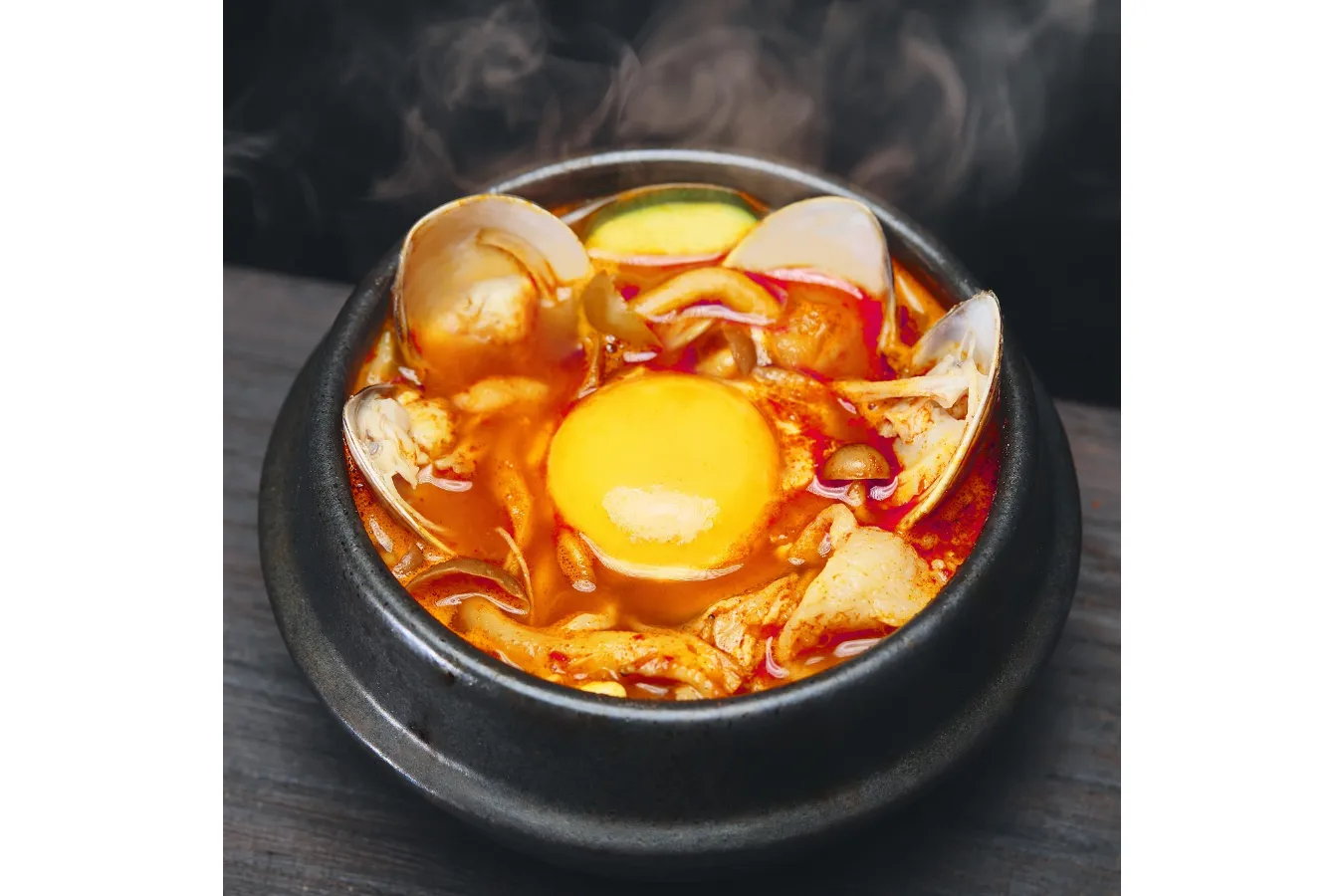 ▲「スンドゥブ鍋」