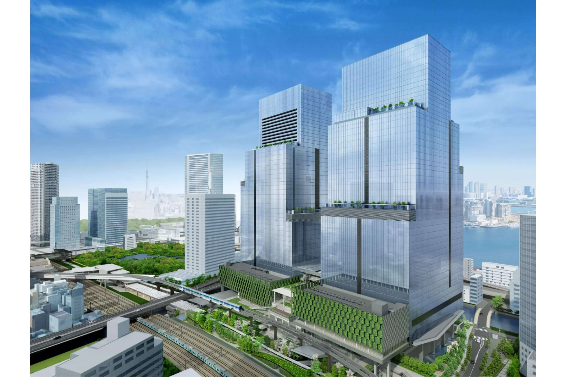 浜松。 2025年9月TOWER S全体開業予定 BLUE FRONT SHIBAURA TOWER S