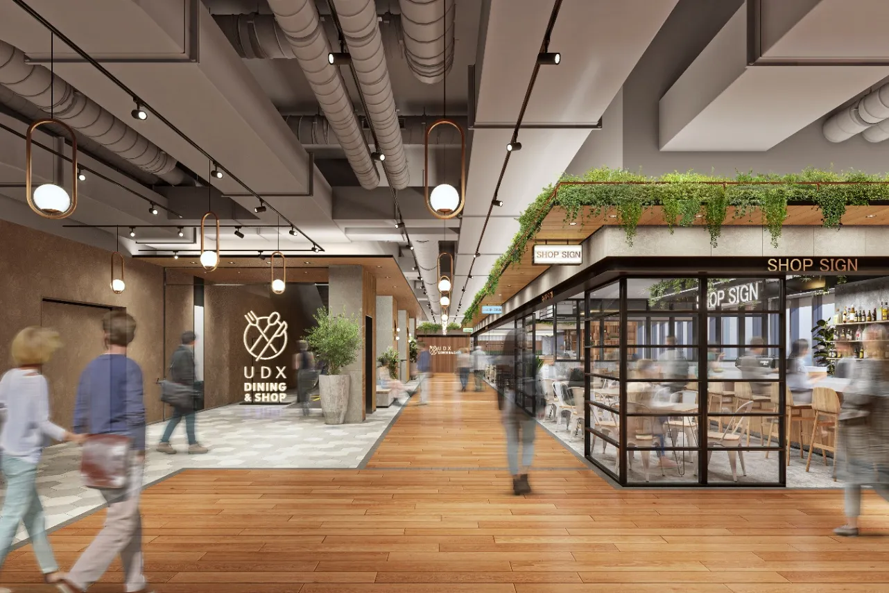 ▲「UDX DINING＆SHOP」館内空間