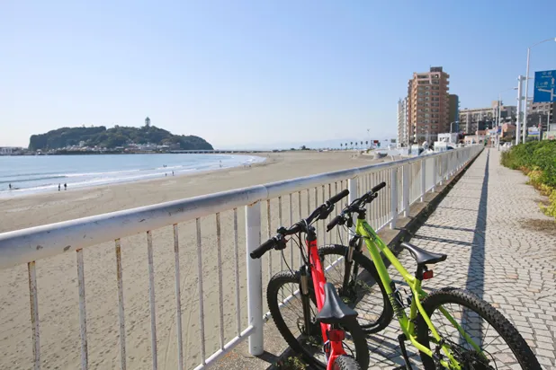 鎌倉~江ノ島の海辺を自転車で!サイクリングデート