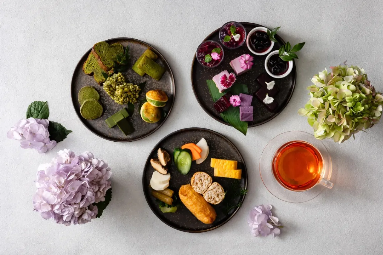 カシスと抹茶を使用した“紫陽花”アフタヌーンティーが登場！銀座のホテルで_2419740